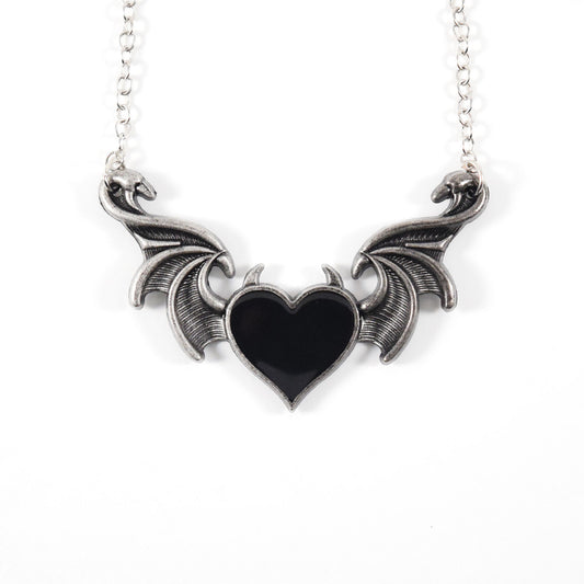 Charmed in black necklace