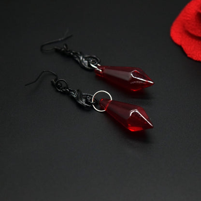 Sleeping beauty earrings (Red)