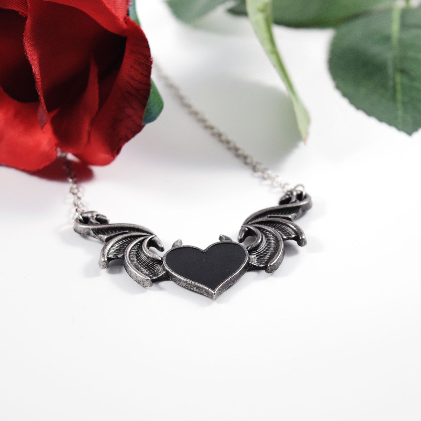 Charmed in black necklace